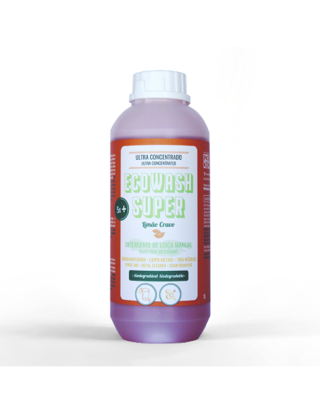 Detergente de loiça - ECOWASH SUPER Limão Cravo
