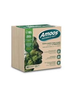 Amoos Guardanapos 40x40 2Fls Naturally Soft P&P 50un (Cx 24)