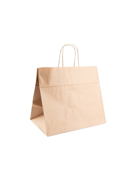 Saco 32x21x28.5cm Papel Kraft c/Asas 90gr