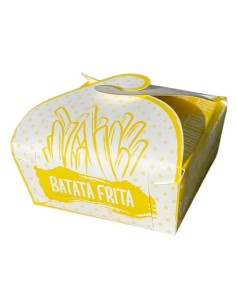 Caixa Batatas Fritas Malmequer Glamour 12x12x5 - 500und