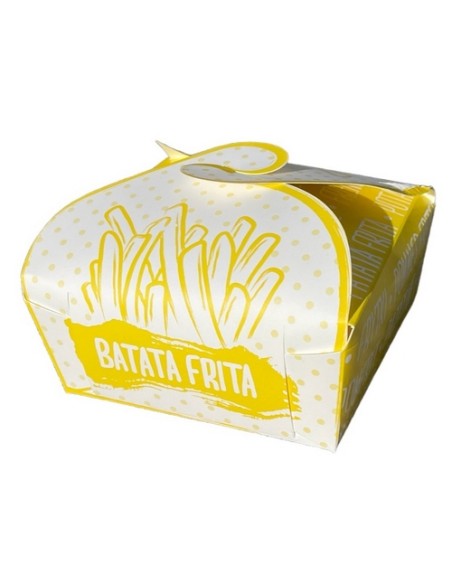 Caixa Batatas Fritas Malmequer Glamour 12x12x5 - 500und