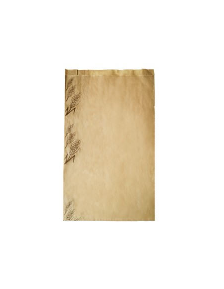 Saco Papel Pão 24x7x42cm 35g Castanho com Espiga 1000un