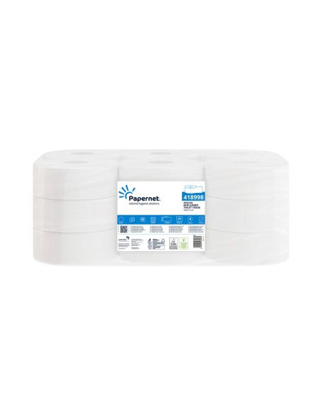 Papel Higiénico (Jumbo) 100mts 2Fls 31g PAPERNET 18un