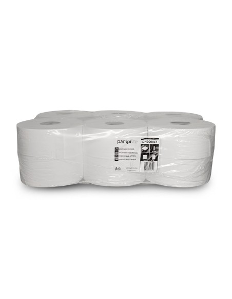 Papel Higiénico (Jumbo) 180mts 2Fls 30g Pampilar 12un