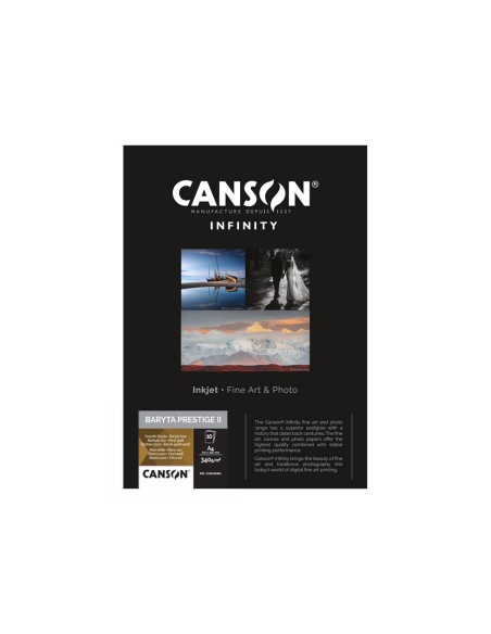 Papel A4 340g Canson Infinity Baryta Photograph Gloss 10 Fls