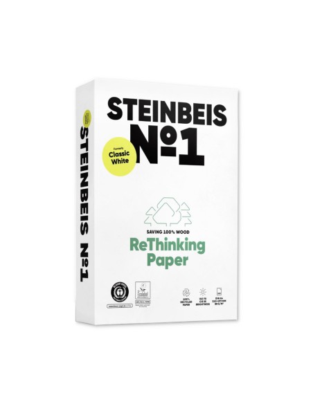 Papel 080gr Fotocopia A4 Reciclado Steinbeis 1x500Fls