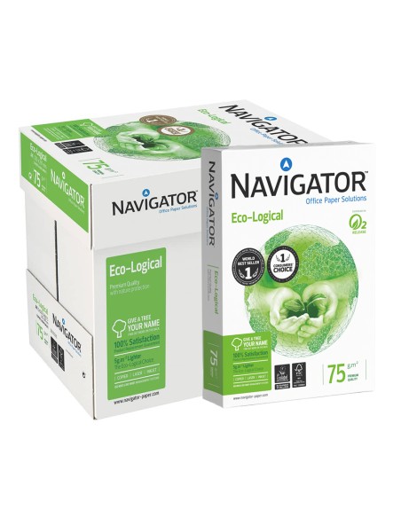 Papel 075gr Fotocopia A4 Navigator Premium Ecolog 5x500Fls