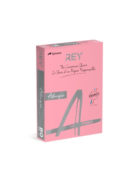 Papel Fotocopia Rosa Fluorescente Adagio A4 80gr 1x500F