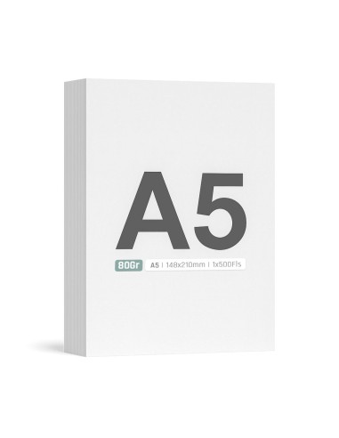 Papel 080gr Fotocopia A5 byNavigator 148x210mm...