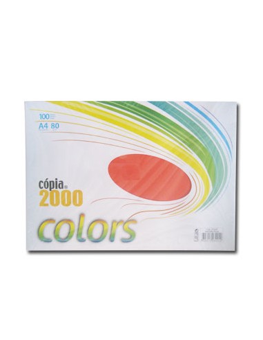 Papel Fotocopia Vermelho A4 80gr 100 Folhas