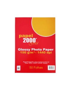 Papel A4 150g InkJet Foto Glossy 50 Folhas