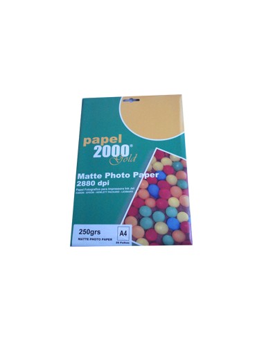Papel A4 250g InkJet 2000 Foto Matte 20 Folhas