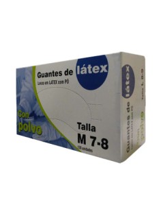 Luvas Látex Tamanho M c/Pó 100un