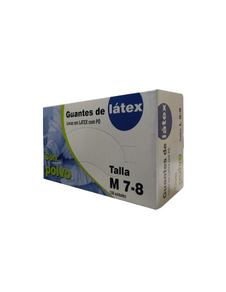 Luvas Látex Tamanho M c/Pó 100un