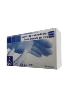 Luvas Látex Tamanho S c/Pó 100un