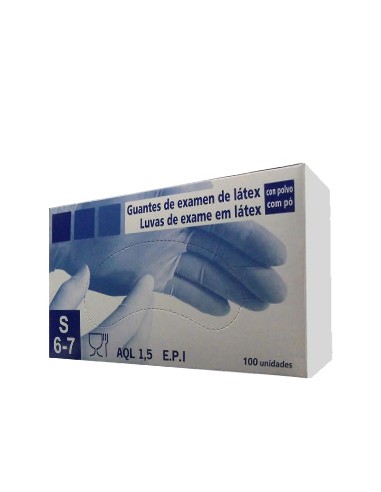 Luvas Látex Tamanho S c/Pó 100un