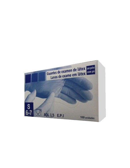 Luvas Látex Tamanho S c/Pó 100un