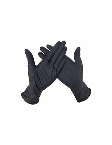 Luvas Nitrilo Tamanho S s/Pó Preto 100un