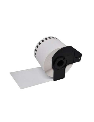 Brother DK22212 - Etiquetas Genéricas de Tamanho personalizado - Largura 62mm x 15,24 metros - Texto preto sobre fundo branco